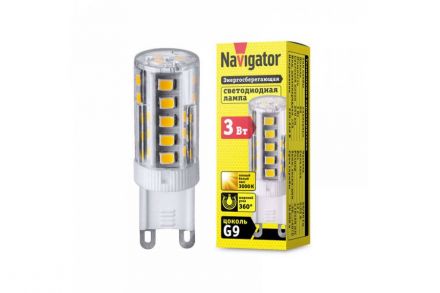 Лампа светодиодная LED 3вт 230в G9 тепло-белый капсульная