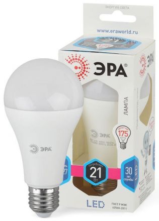 Лампа светодиодная LEDA65-21W-840-E27(диод,груша,21Вт,нейтр,E27)