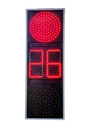 Светофор дорожный светодиодный транспортный с ТООВ Т.1.1(плоский)