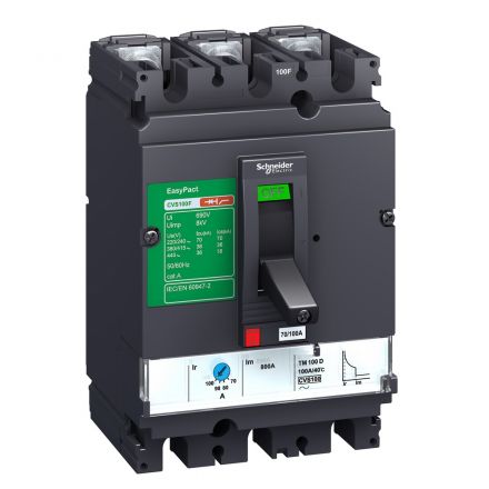 Выключатель автоматический 160F 36kA 3P 160A EasyPact CVS