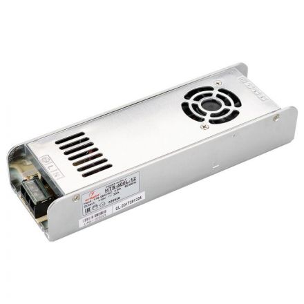 Блок питания HTS-400L-12 (12V, 33A, 400W) (ARL, IP20 Сетка, 3 года)