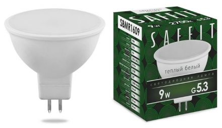 Лампа светодиодная LED 9вт 230в GU5.3 теплый