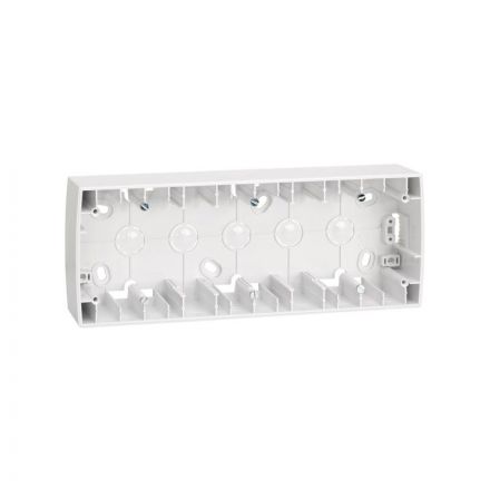 Коробка наружной установки на 3 поста,  89х229х37 mm, S82, белый