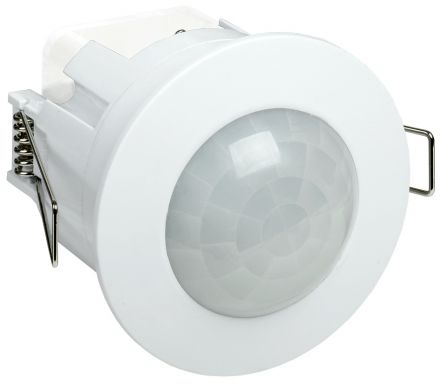 Датчик движения ИК встраиваемый 1200w 360 градусов 6м IP20 белый