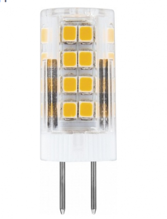 Лампа светодиодная LED 5вт 230в G4 теплый капсульная