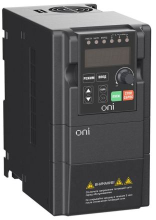 Преобразователь частоты A150 220В 1Ф 0,75кВт 5А ONI