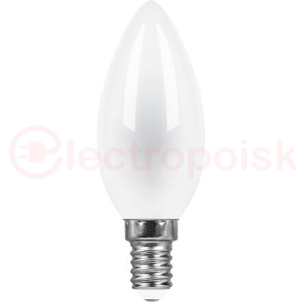 Лампа светодиодная LED 9вт Е14 теплый матовая свеча FILAMENT