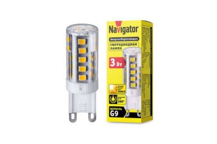 Лампа светодиодная LED 3вт 230в G9 белый капсульная
