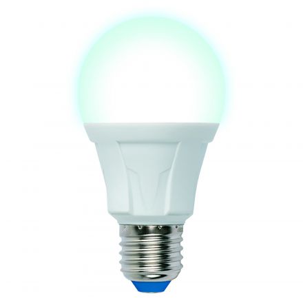 LED-A60 13W/4000K/E27/FR PLP01WH Лампа светодиодная. Форма «А», матовая. Серия Яркая. Белый свет (4000K). Картон. ТМ Uniel.