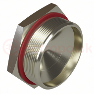 Взрывозащищенная заглушка Ex d e, NPT 2 1/2. Нержавеющая сталь AISI 316L. IP66/67/68 Взрывозащищенная заглушка Ex d e, NPT 2 1/2. Нержавеющая сталь AISI 316L. IP66/67/68