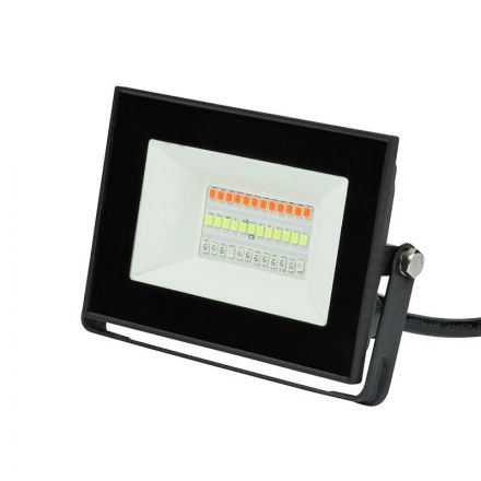 ULF-F60-20W/RGB IP65 200-240В BLACK Прожектор светодиодный. Мультиколор. Пульт ДУ (в/к). Корпус черный. TM Uniel.