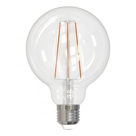 LED-G95-10W/4000K/E27/CL PLS02WH Лампа светодиодная. Форма ''шар'', прозрачная. Серия Sky. Белый свет (4000K). Картон. ТМ Uniel.''