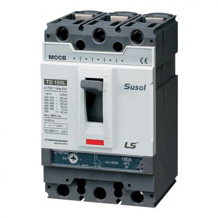 Автоматический выключатель TD160N (50kA) FMU 160A 3P3T