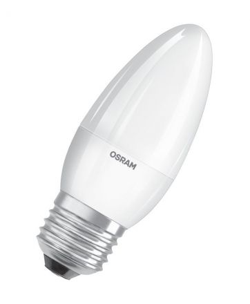 Лампа светодиодная LED 10 Вт E27 4000К 800Лм свеча 220 В (замена 75Вт) OSRAM