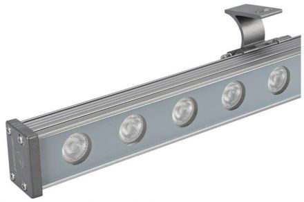 Светодиодный прожектор AR-LINE-1000L-36W-24V RGB (Grey, 30 deg, DMX512) (ARL, Закрытый)