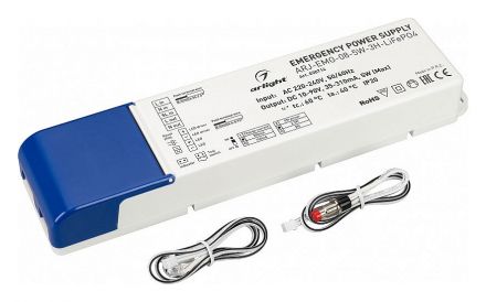 Блок аварийного питания ARJ-EMG-08-5W-3H-LiFePO4 (ARL, IP20 Пластик, 3 года)