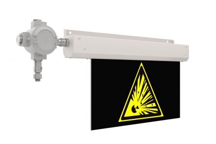 Знак безопасности LED NOTE Ex (СБП) ЖЕЛТЫЙ 8Вт 110Лм IP67 аварийный с БАП 1ч