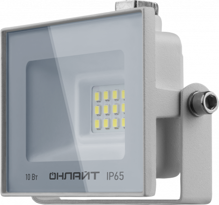 Прожектор светодиодный ДО-10w OFL-10-4K-WH-IP65-LED