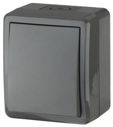 Переключатель IP54, 10АХ-250В, ОУ, Эра Эксперт, серый,11-1403-03