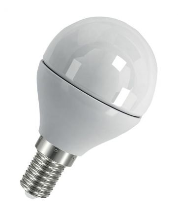 Лампа светодиодная LED 7 Вт E14 6500К 560Лм шарик 220 В (замена 60Вт) OSRAM