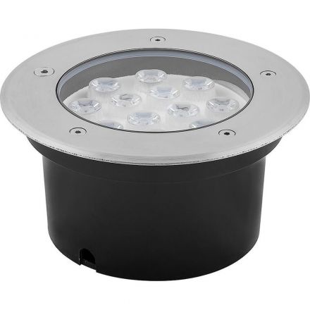 Светильник светодиодный тротуарный ДВУ-12w зеленый IP67 круг