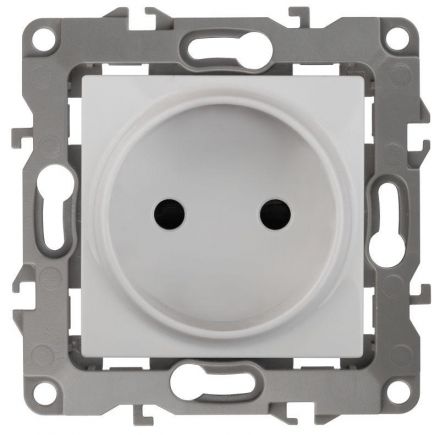 Розетка 2P, 16A-250В, Эра12, белый, 12-2105-01
