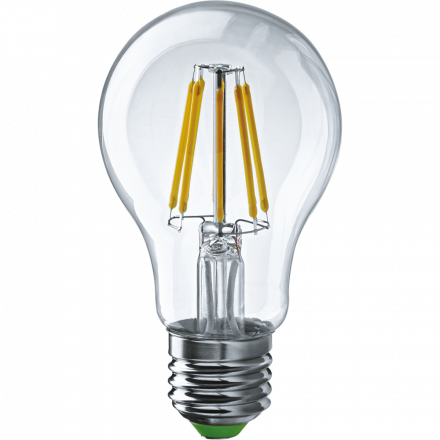 Лампа светодиодная LED 6вт Е27 белый FILAMENT