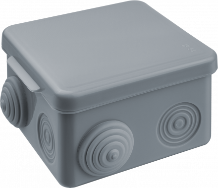Коробка NSS-DB-80-80-50-7-GR распаячная открытого монтажа