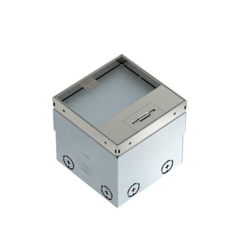 Лючок UDHome2 пустой (с выемкой под н/п) сталь нерж. 140х140х110 мм