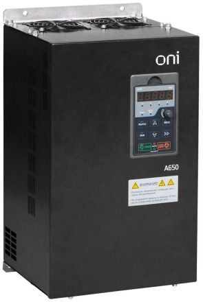Преобразователь частоты A650 380В 3Ф 55kW 112А вст. тор. ONI