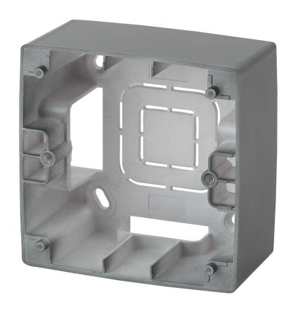 Коробка наклад. монтажа 1 пост, Эра12, графит (20/200/1200) 12-6101-12 ЭРА