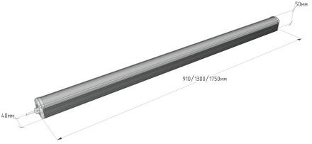 ДБП-70Вт, IP54, 5000К, 8000Лм, призм.рас-ль, L=1.7м, АТ-ССО-43-70-55