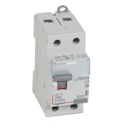 Выключатель дифференциального тока DX3 2П 25А 100мА-АC
