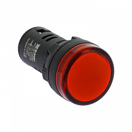 Лампа AD16-22HS LED матрица 22мм красный