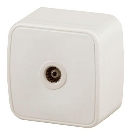 Розетка TV одиночная, ОУ, Polo, сл.кость, 3-301-02