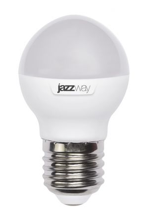 Лампа светодиодная LED 7Вт E27 4000К шар Jazzway