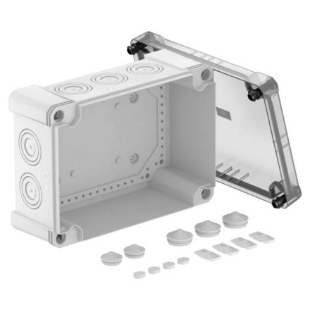 Распределительная коробка X25, IP 67, 286х202х126 мм, с прозрачной крышкой