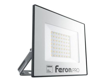 Прожектор светодиодный ДО-30w 6400К 3000Лм IP65 черный Feron.PRO