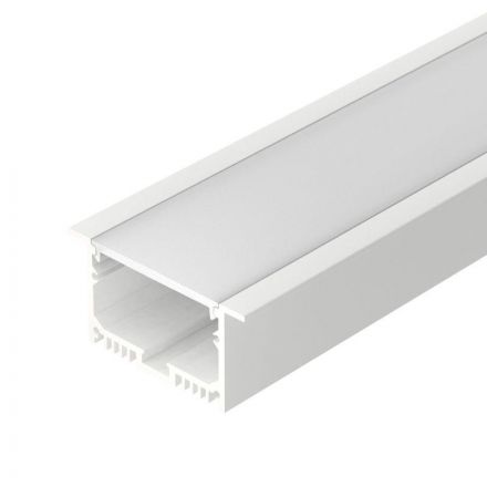 Профиль с экраном SL-LINIA62-F-2500 WHITE+OPAL (ARL, Алюминий)