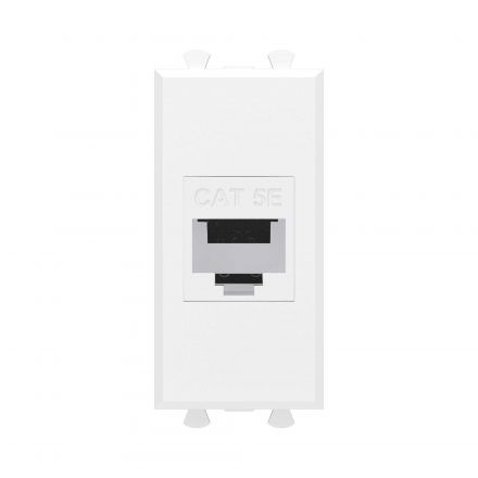 Avanti Розетка компьютерная RJ-45 без шторки      модульная, кат.5е, Белое облако, 1 модуль