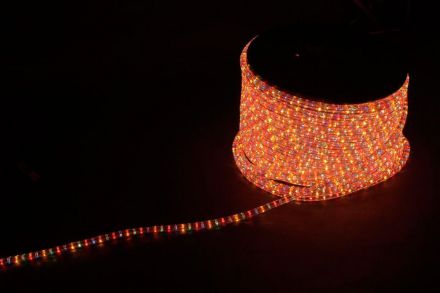 Дюралайт LEDх72/м синий/красный трехжильный кратно 2м бухта 50м