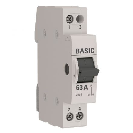 Переключатель трехпозиционный 1P 63А Basic