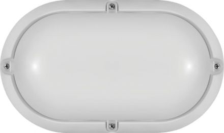 Светильник светодиодный ДБП-7w 4000К 520Лм овальный пластиковый IP65 белый ОНЛАЙТ