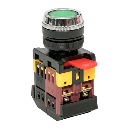 Кнопка ABLFS-22 с подсветкой зеленый NO+NC 230В PROxima