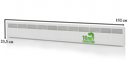 Конвектор 1300W механический термостат IP21 235мм вилка FinnHeat