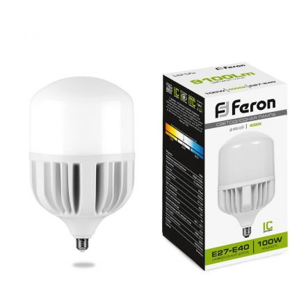 Лампа светодиодная LED 100вт Е27/Е40 белый
