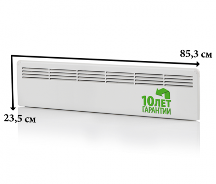 Конвектор 500W механический термостат IP21 235мм вилка