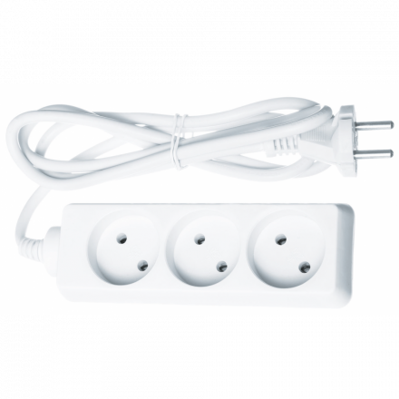 Удлинитель Navigator 61 309 NPE-S-03-300-X-2x1 без заземления 3 гн. 3м 16А ПВС 2х1.00
