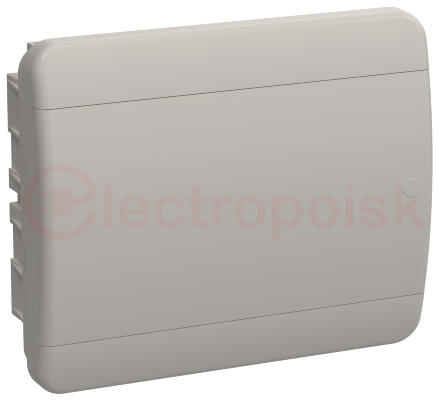 TEKFOR Корпус пластиковый встраиваемый ЩРВ-П-12 IP41 белая дверь IEK