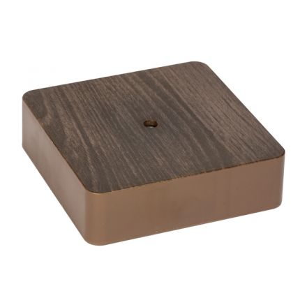 Коробка разветвительная KMP-030-032 100х100х25 темное дерево PROxima